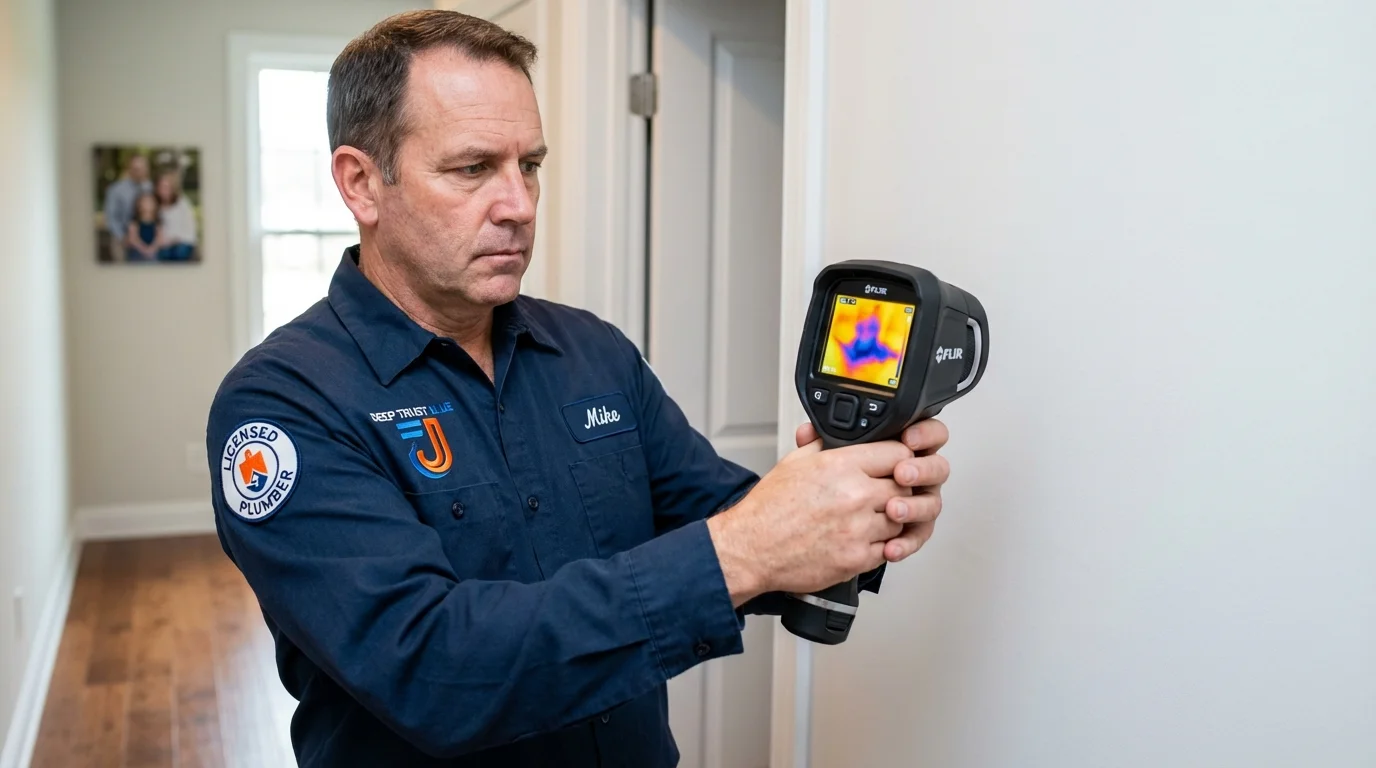 Thermal imaging leak detection by Johns Plumbing LLC in Keytesville
